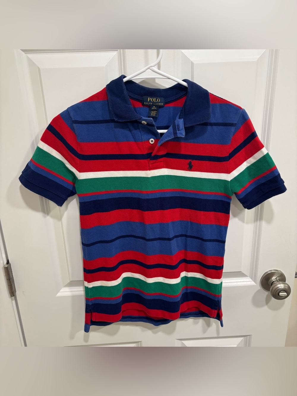 Polo Ralph Lauren Classic Logo Striped Polo Shirt Boys U.S. Medium